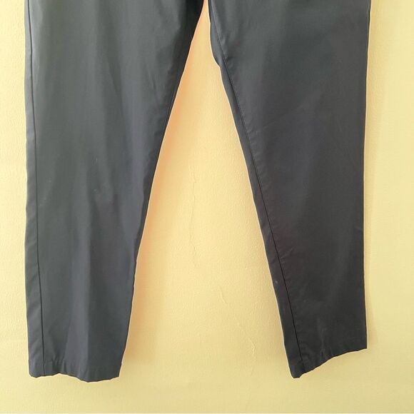 Theory Pants Flex Flat Front Performance Chino Pants Navy Blue Size 30 - Picture 4 of 9